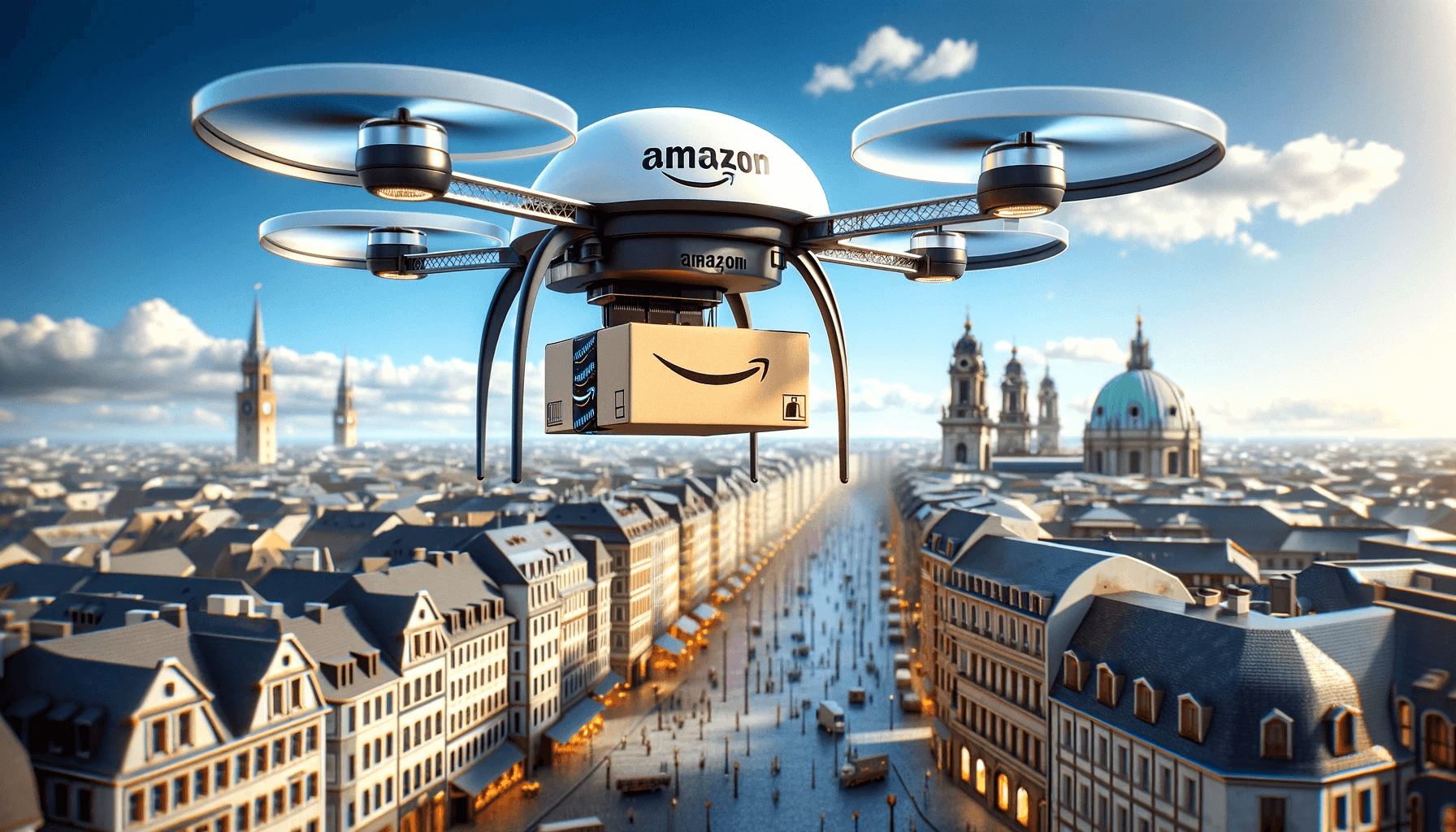 Drones de reparto online amazon