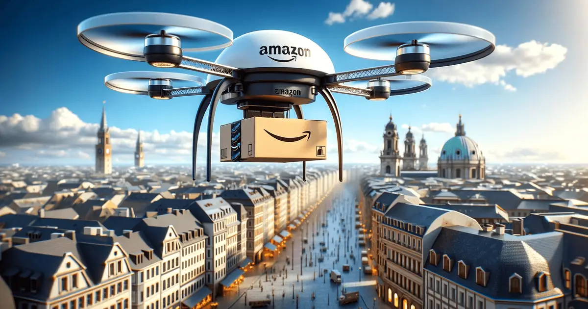 Imagen de portada: El reparto a domicilio con drones llegará a Europa a finales de 2024.