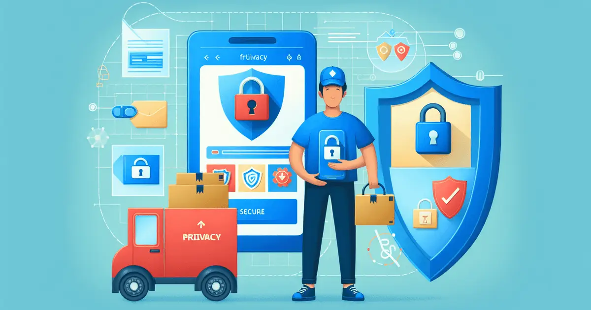 Imagen de portada: Manejo de datos y privacidad en aplicaciones de recados a domicilio